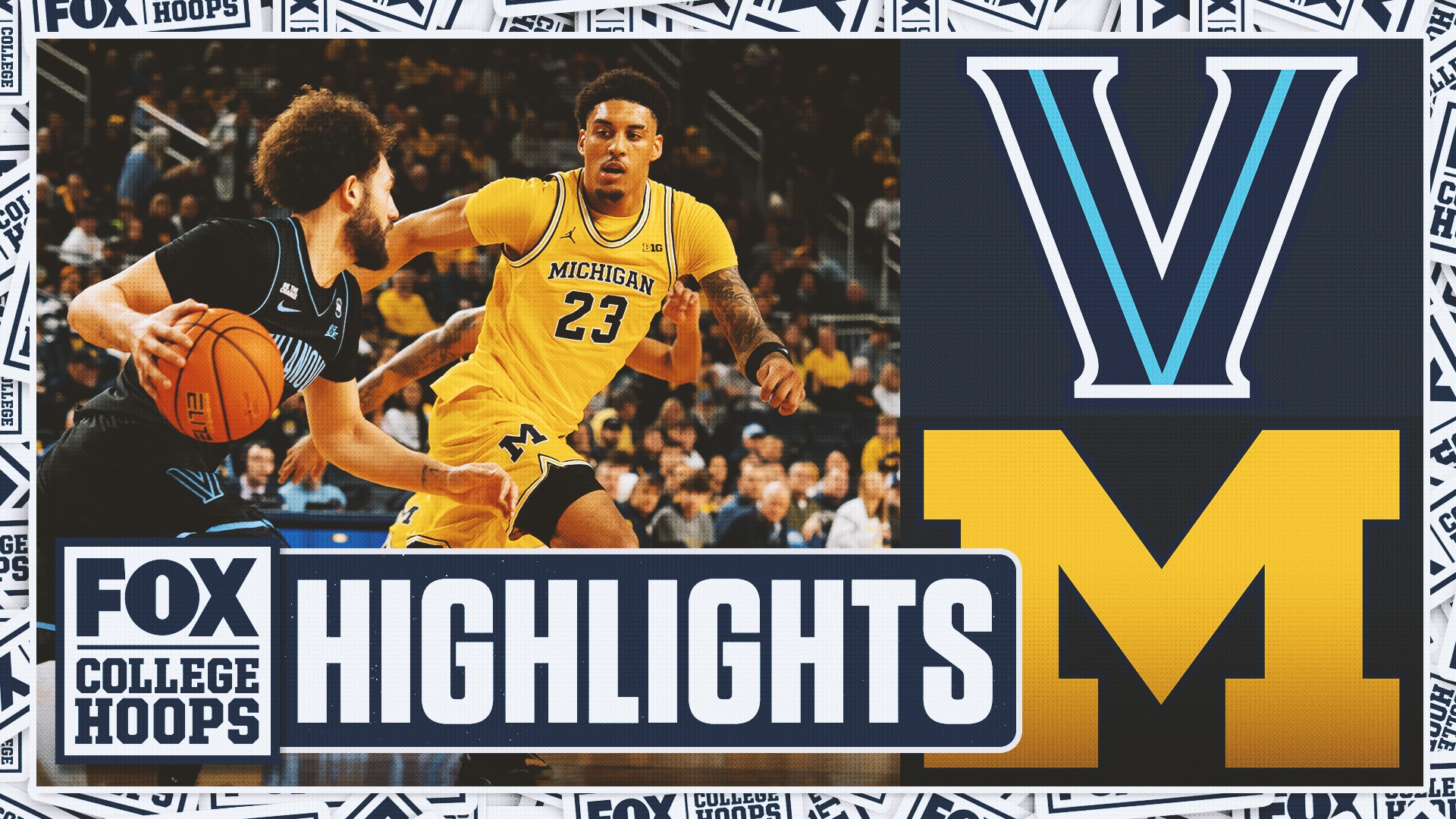 Villanova Wildcats vs. No. 2 Michigan Wolverines Highlights 🏀 | FOX College Hoops