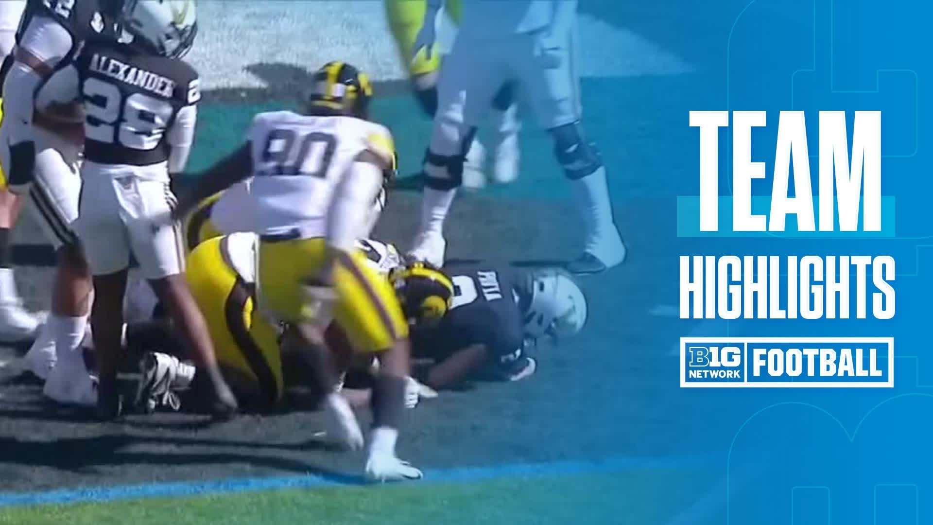 Iowa Top Defensive Plays vs Vanderbilt