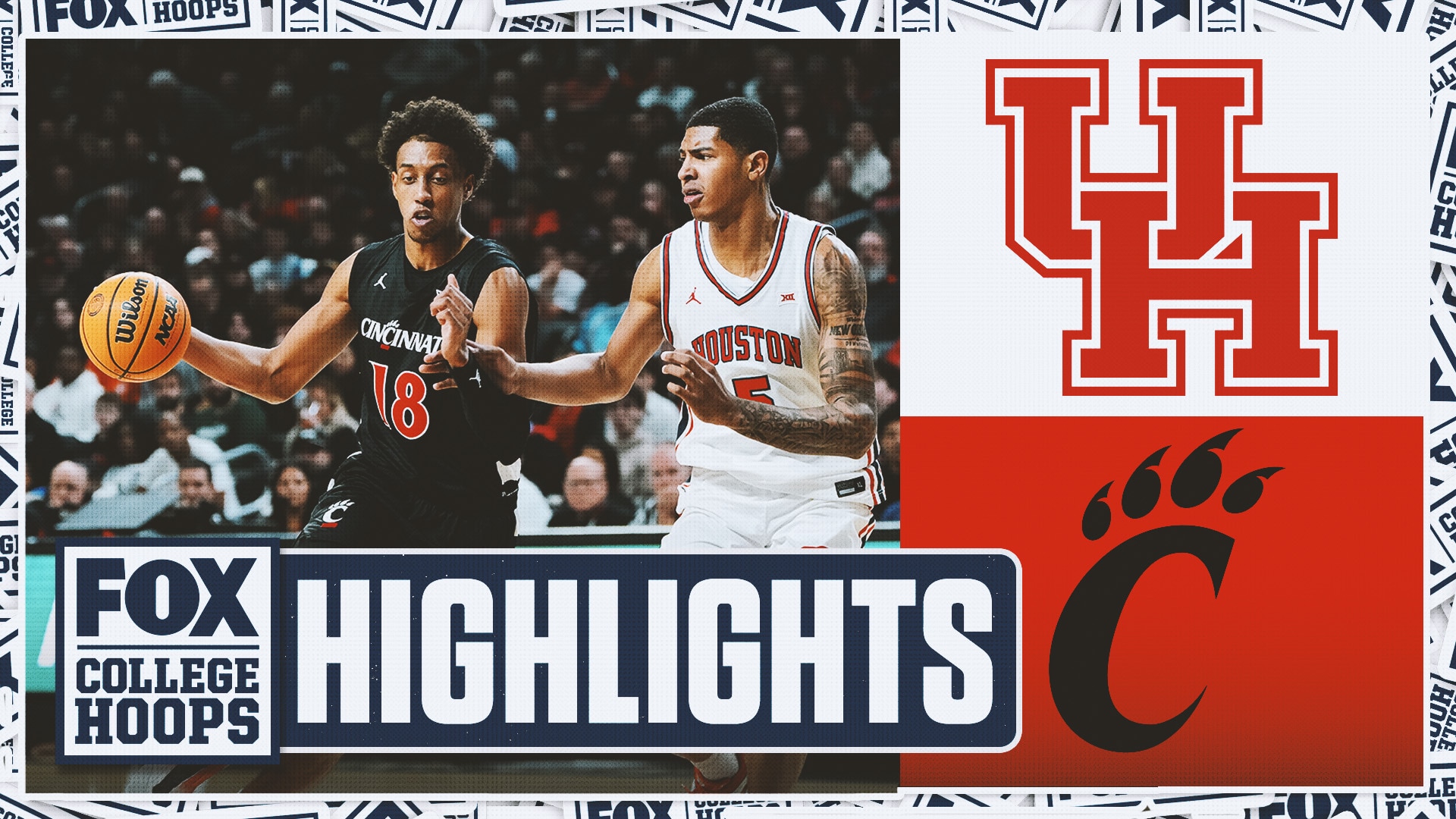 No. 8 Houston Cougars vs. Cincinnati Bearcats Highlights 🏀 FOX College Hoops