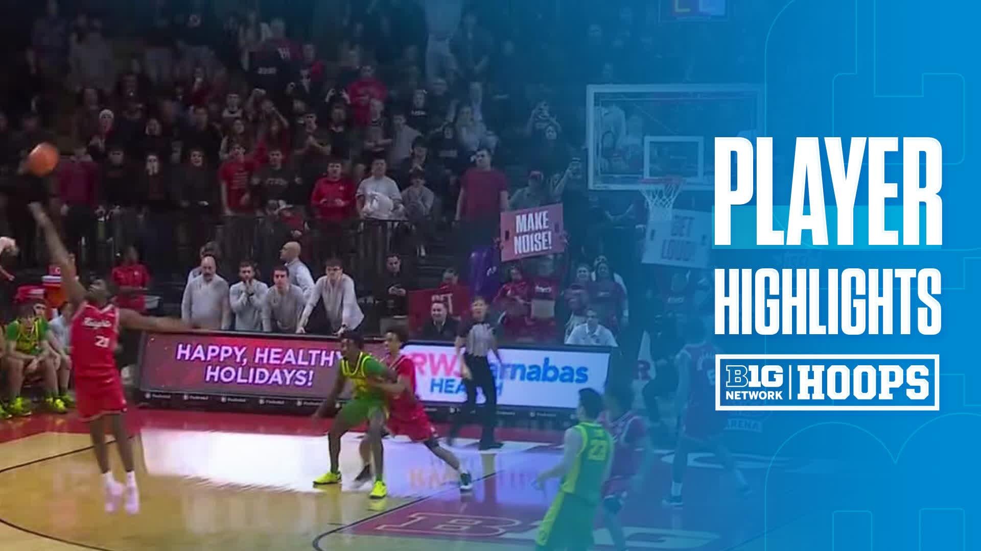 Nate Bittle vs. Rutgers Scarlet Knights - Game Highlights