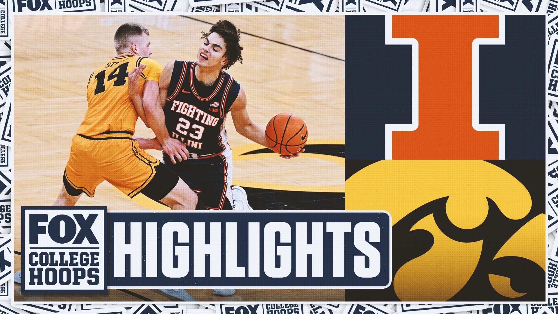 No. 16 Illinois Fighting Illini vs. No. 19 Iowa Hawkeyes Highlights 🏀 FOX College Hoops
