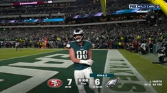 Jalen Hurts finds Dallas Goedert for SECOND TD of the game, giving Eagles lead over 49ers | NFL Highlights