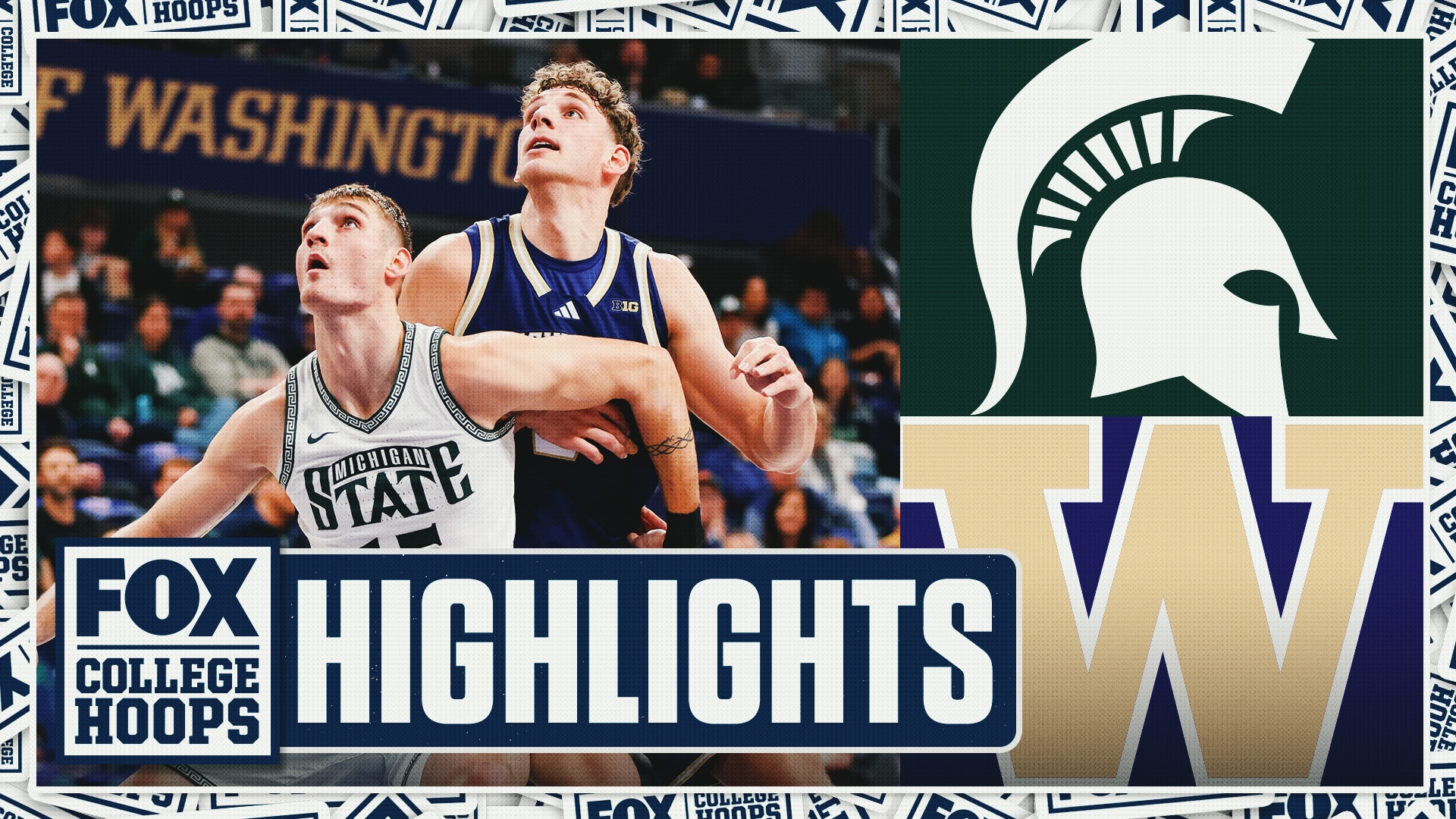 No. 12 Michigan State Spartans vs. Washington Huskies Highlights 🏀 FOX College Hoops