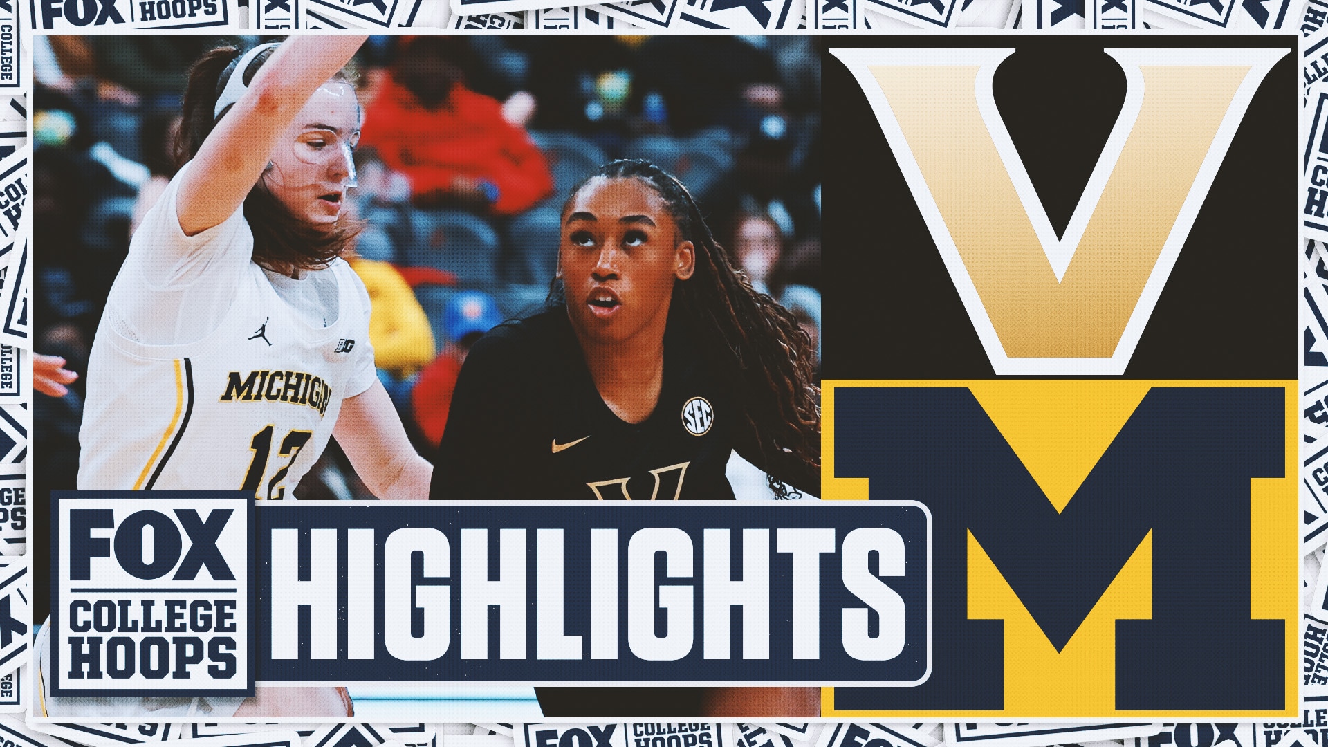 No. 5 Vanderbilt Commodores vs. No. 7 Michigan Wolverines Highlights | FOX College Hoops
