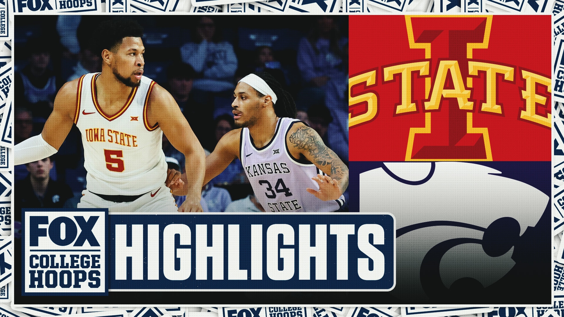 No. 8 Iowa State Cyclones vs. Kansas State Wildcats Highlights 🏀 FOX College Hoops