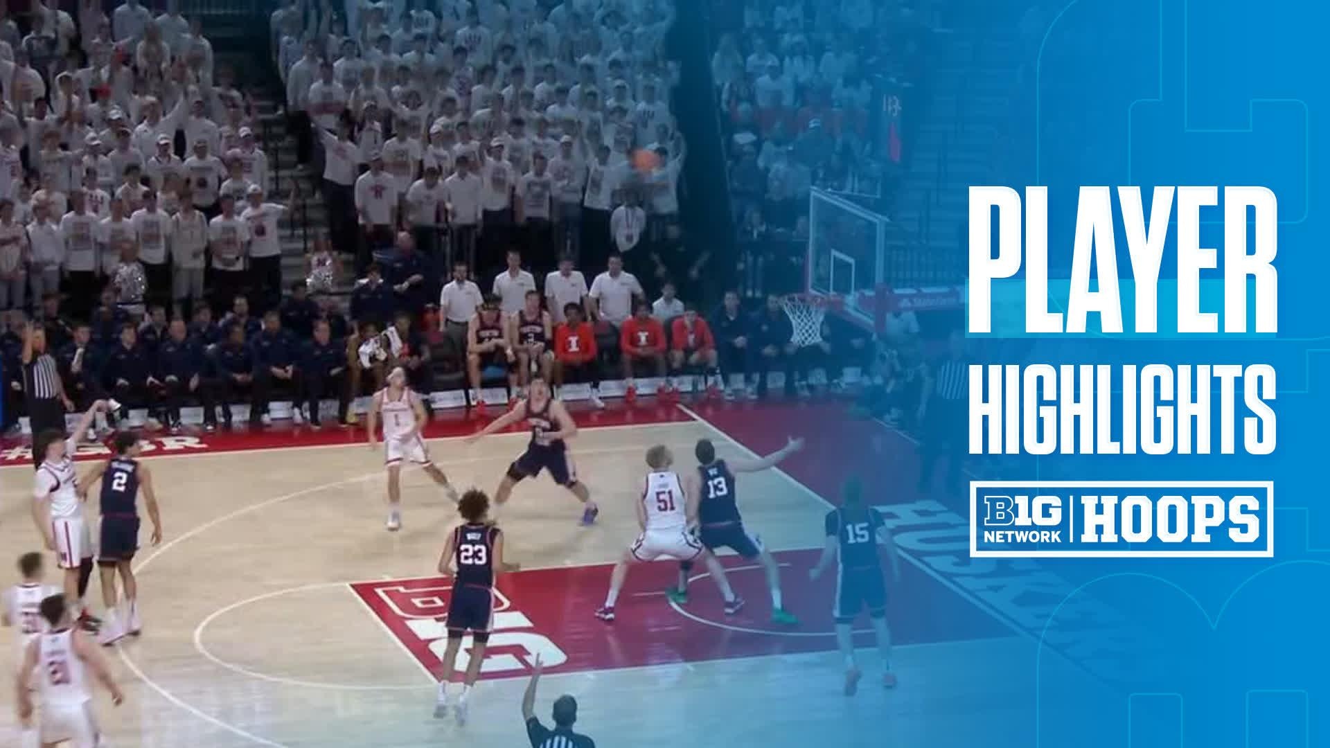 Braden Frager vs. Illinois Fighting Illini - Game Highlights