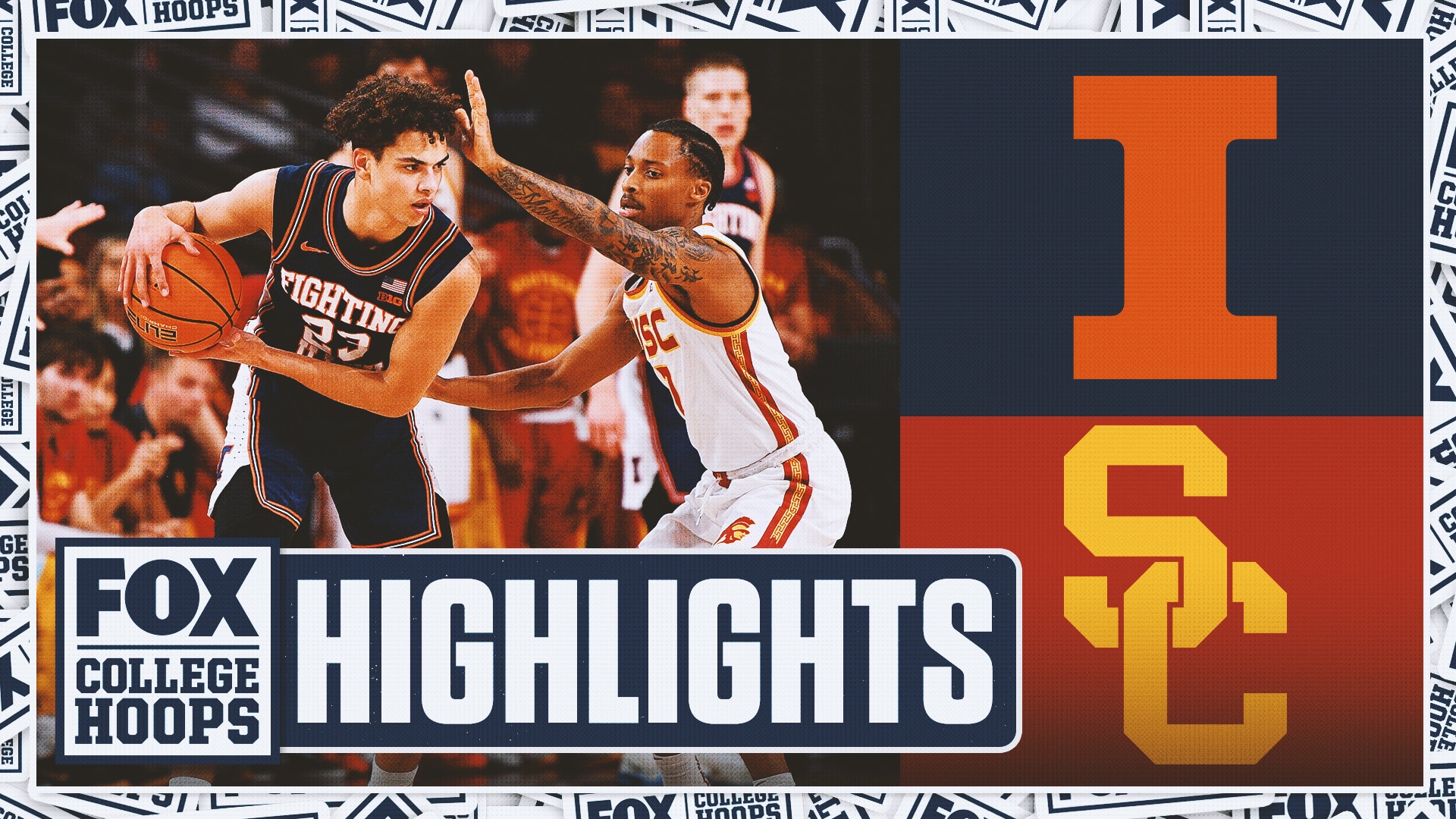 No. 10 Illinois Fighting Illini vs. USC Trojans Highlights 🏀 FOX College Hoops