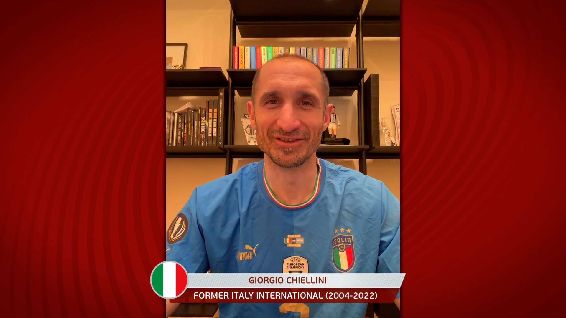 Italian legend Giorgio Chiellini gets The Azzurri ready as they look to return to the FIFA World Cup for the first time since 2014 🇮🇹