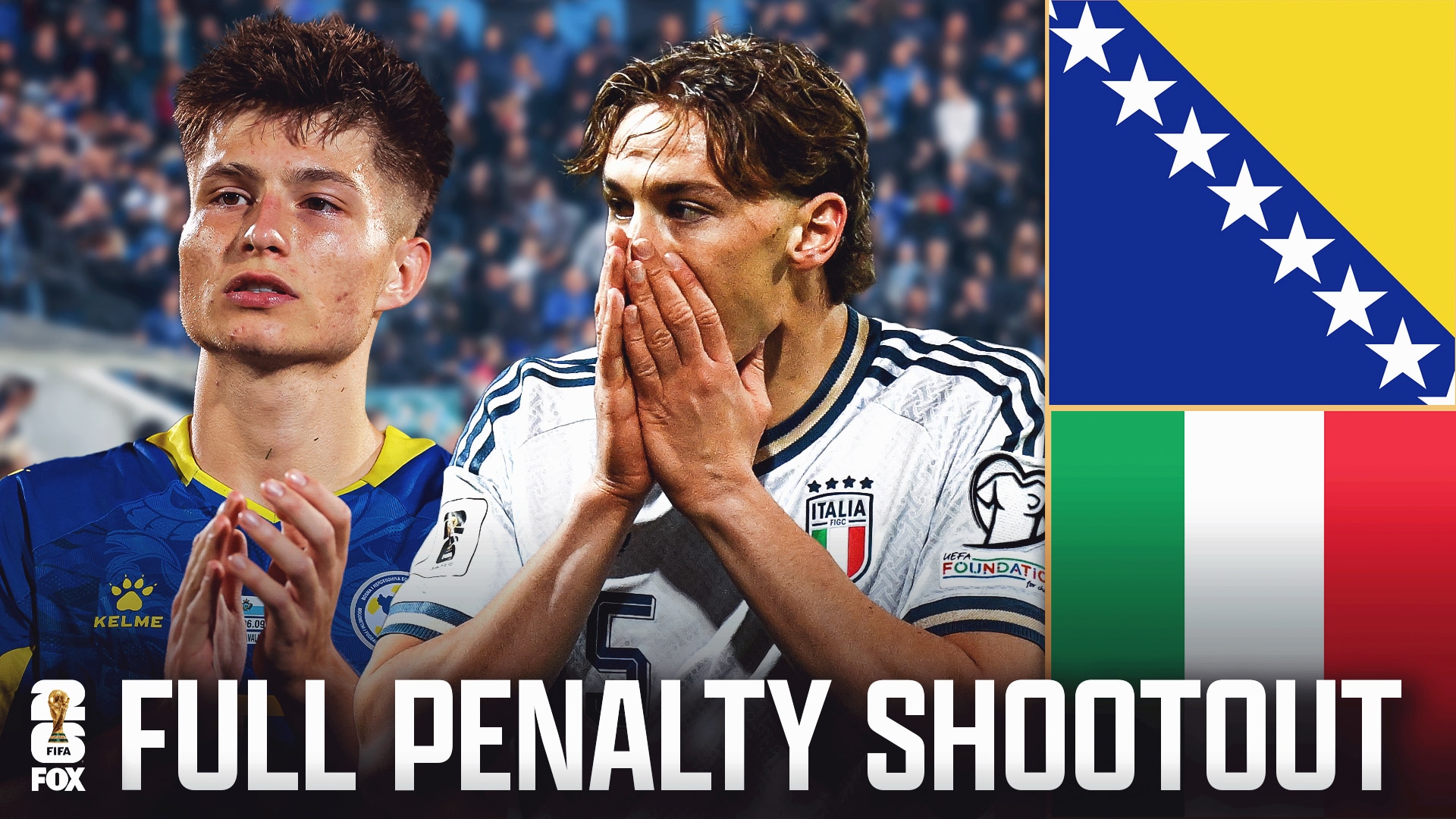 Bosnia and Hezergovina vs Italy FULL PENALTIES | FIFA World Cup 2026™ UEFA Qualifiers ⚽️ FOX Soccer