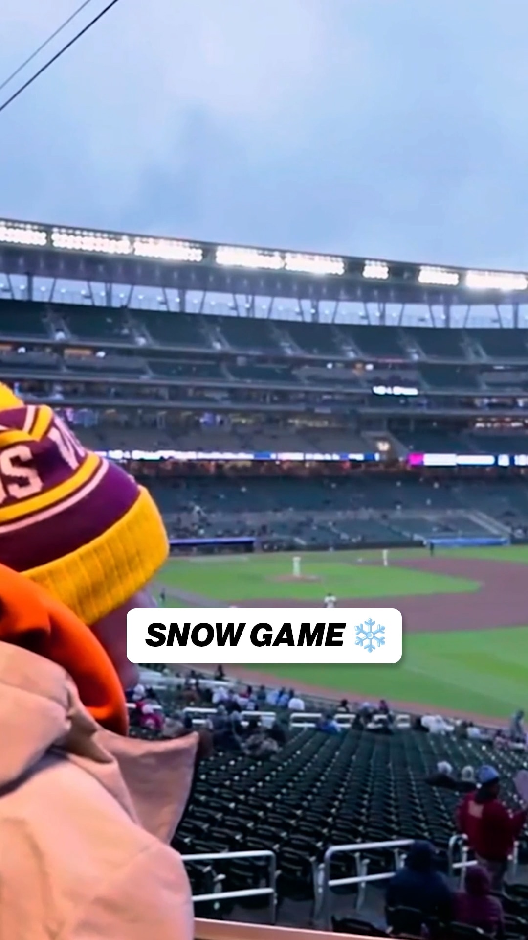 We have a snow game in Minnesota! ❄️ 