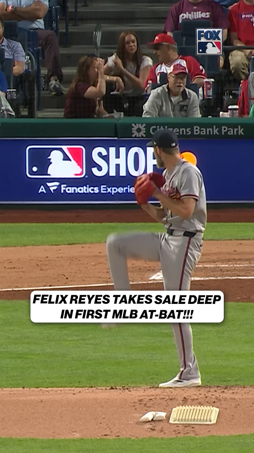 Felix Reyes HR in First Career AB 👏
