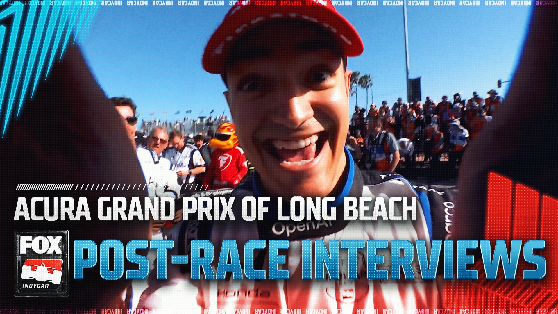 POST-RACE INTERVIEWS: Alex Palou, Felix Rosenqvist & more after Acura Grand Prix of Long Beach