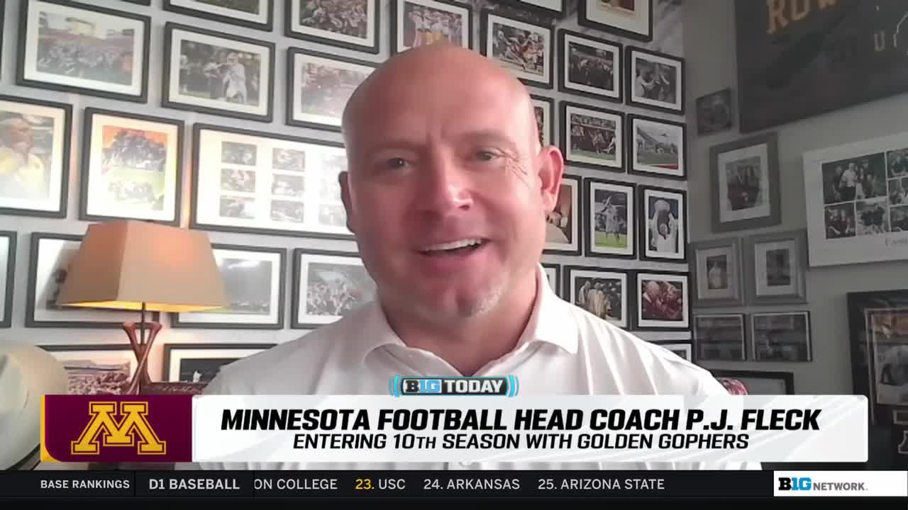 Minnesota Football Head Coach P.J. Fleck Previews Spring Game | B1G Today