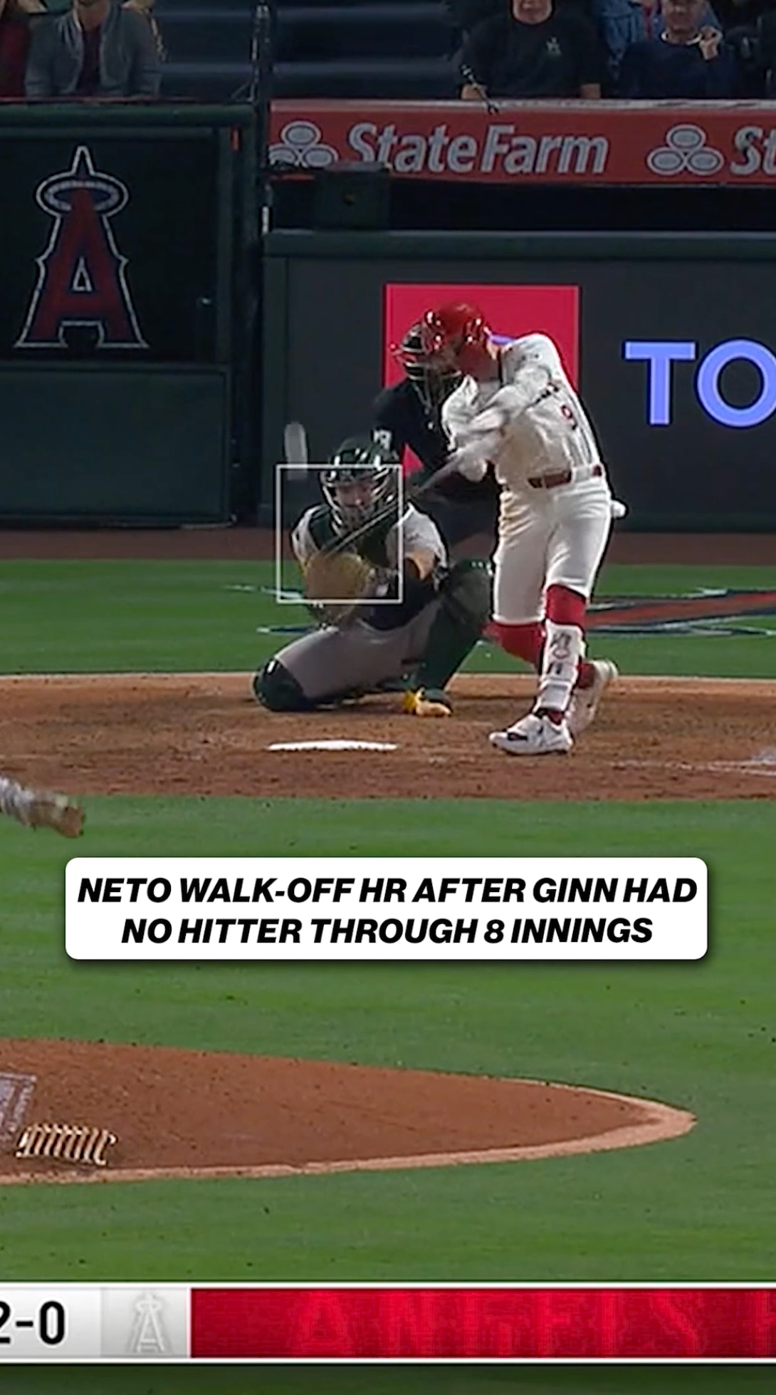 JT Ginn entered the ninth giving up no hits, Adam Frazier singled and Zach Neto walked it off 🤯