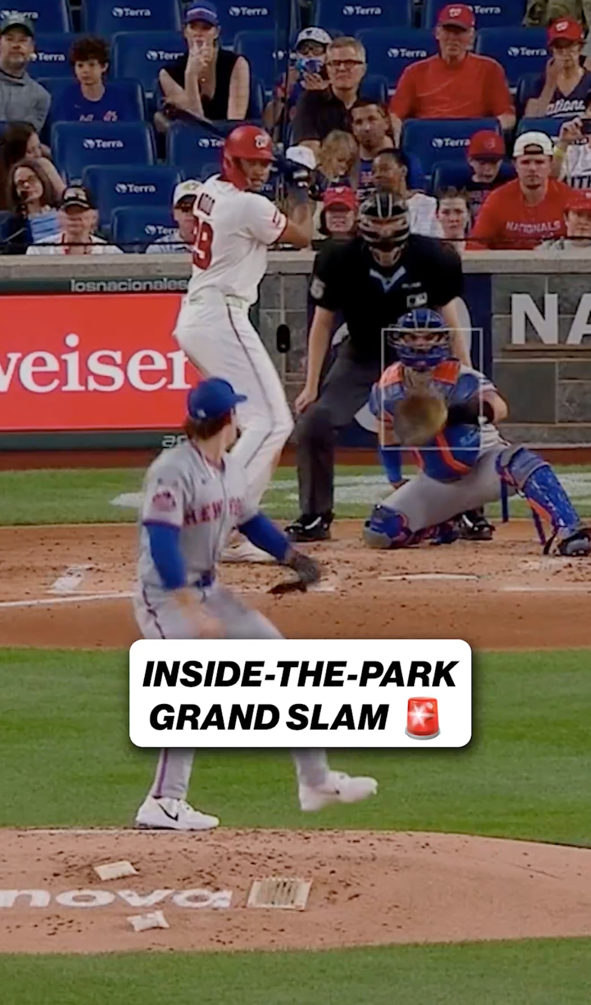 James Wood's first grand slam is an inside the parker!!