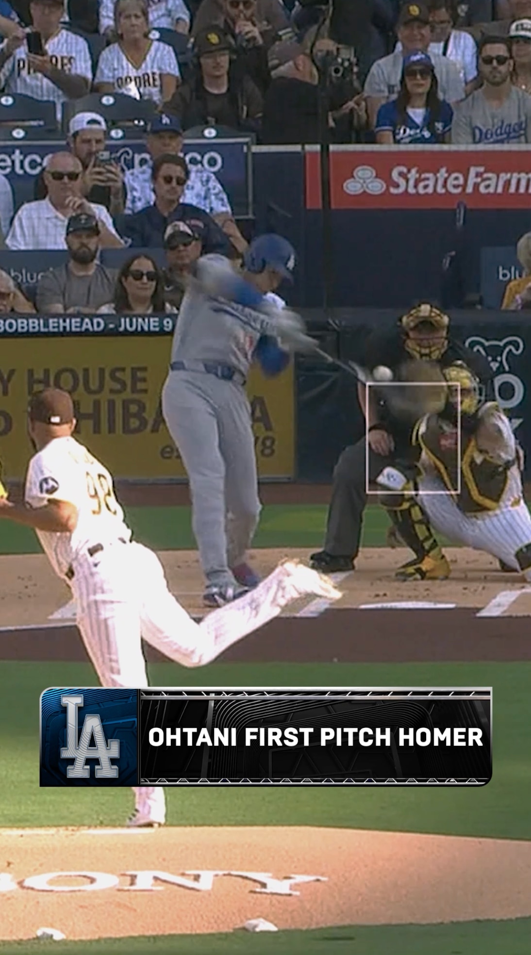 Shohei Ohtani leaves the yard on the first pitch of the ballgame! 🔥