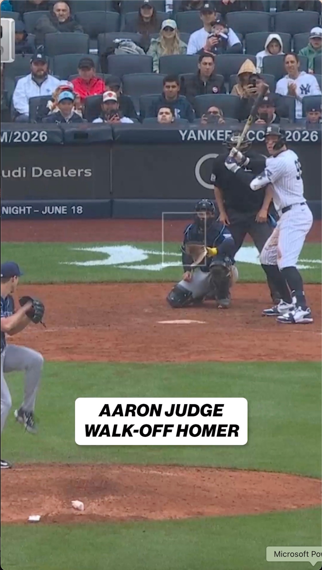 ALL RISE! AARON JUDGE WALKS IT OFF! 💥