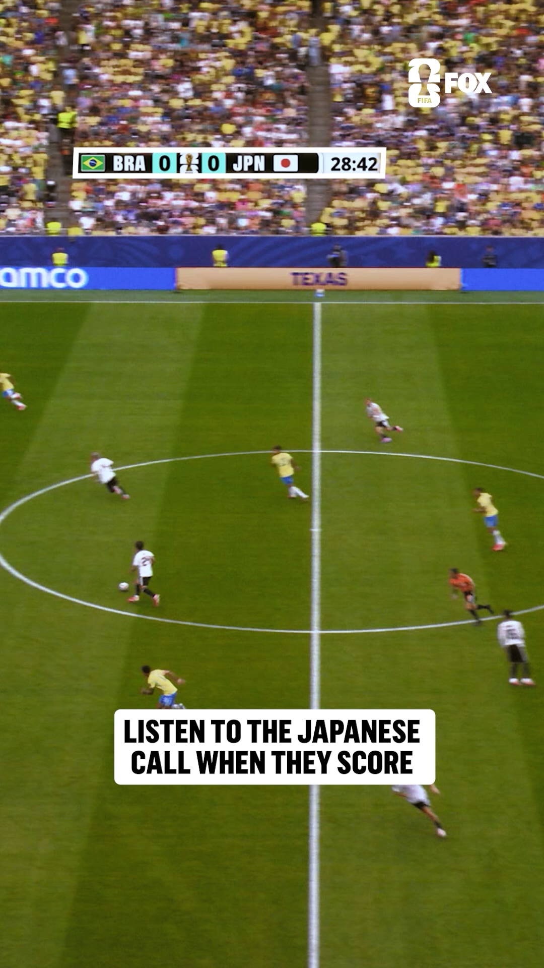 An electric moment as Japan takes the lead over Brazil ⚡️ | FOX