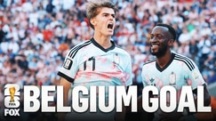 Charles De Ketelaere scores second goal of the game to give Belgium lead over United States | 2026 FIFA World Cup™