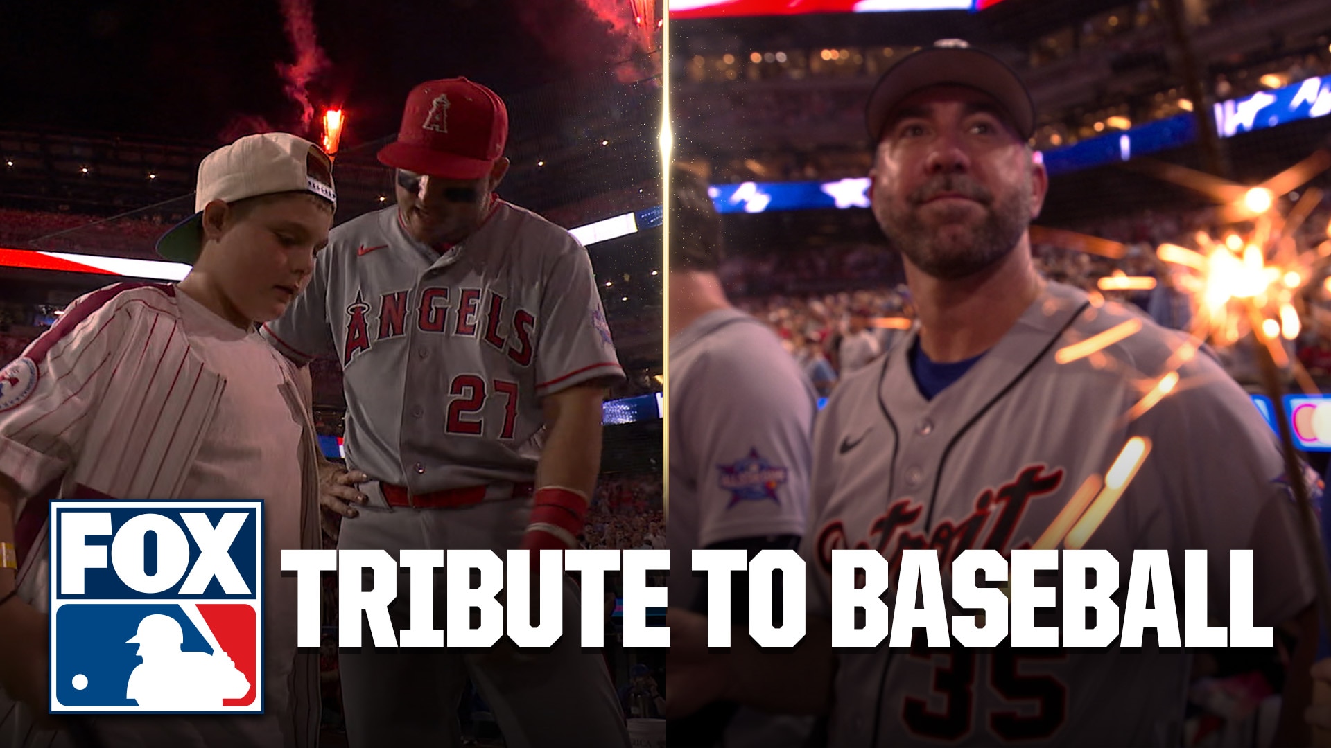 A tribute to baseball during the 2026 MLB All-Star Game