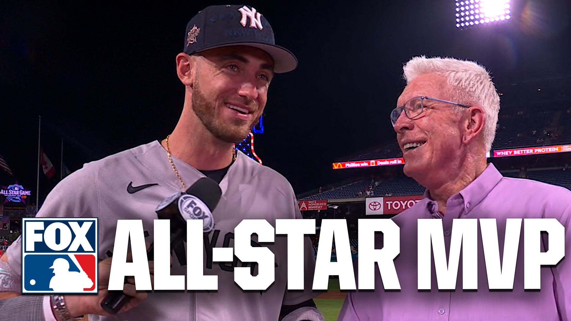 Cody Bellinger receives the 2026 MLB All-Star Game MVP award