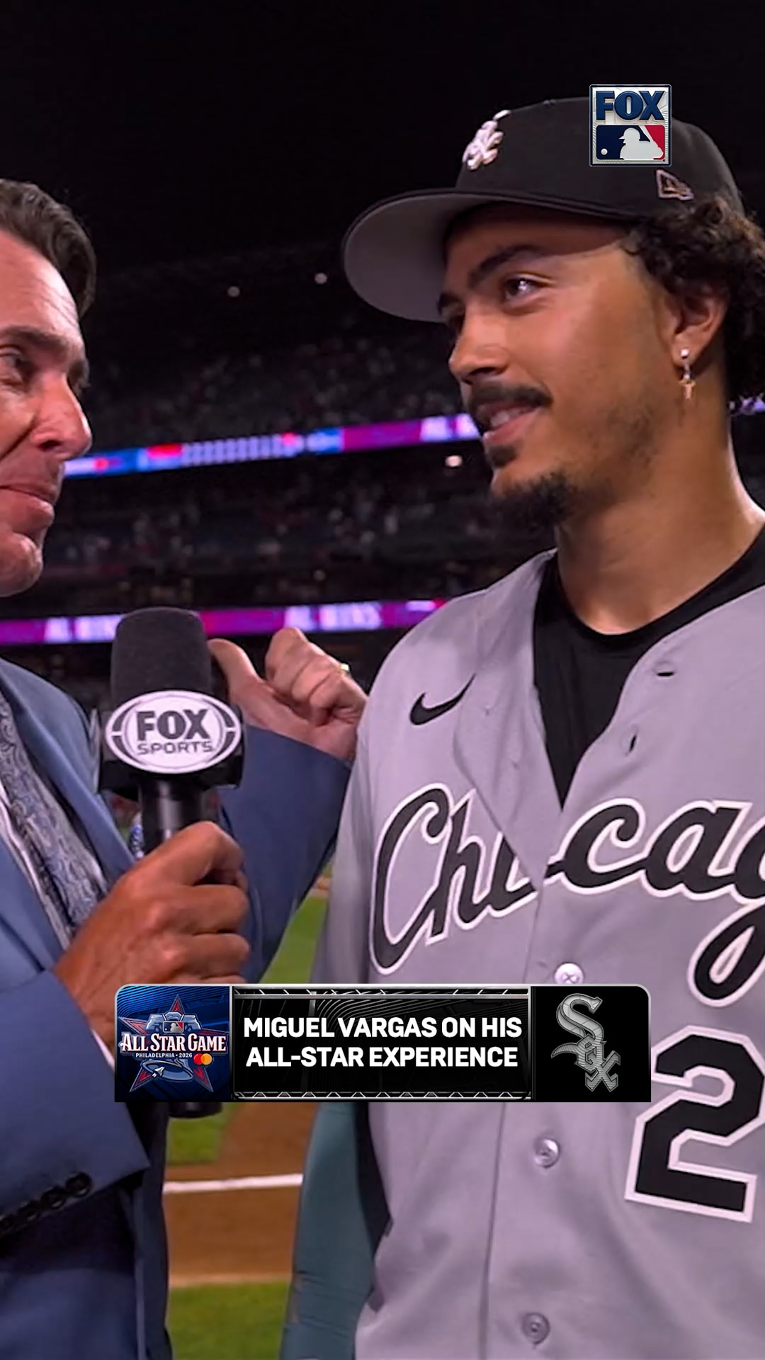 Miguel Vargas talked with Tom Verducci about hitting a HR in his first All-Star Game appearance! ⚾️