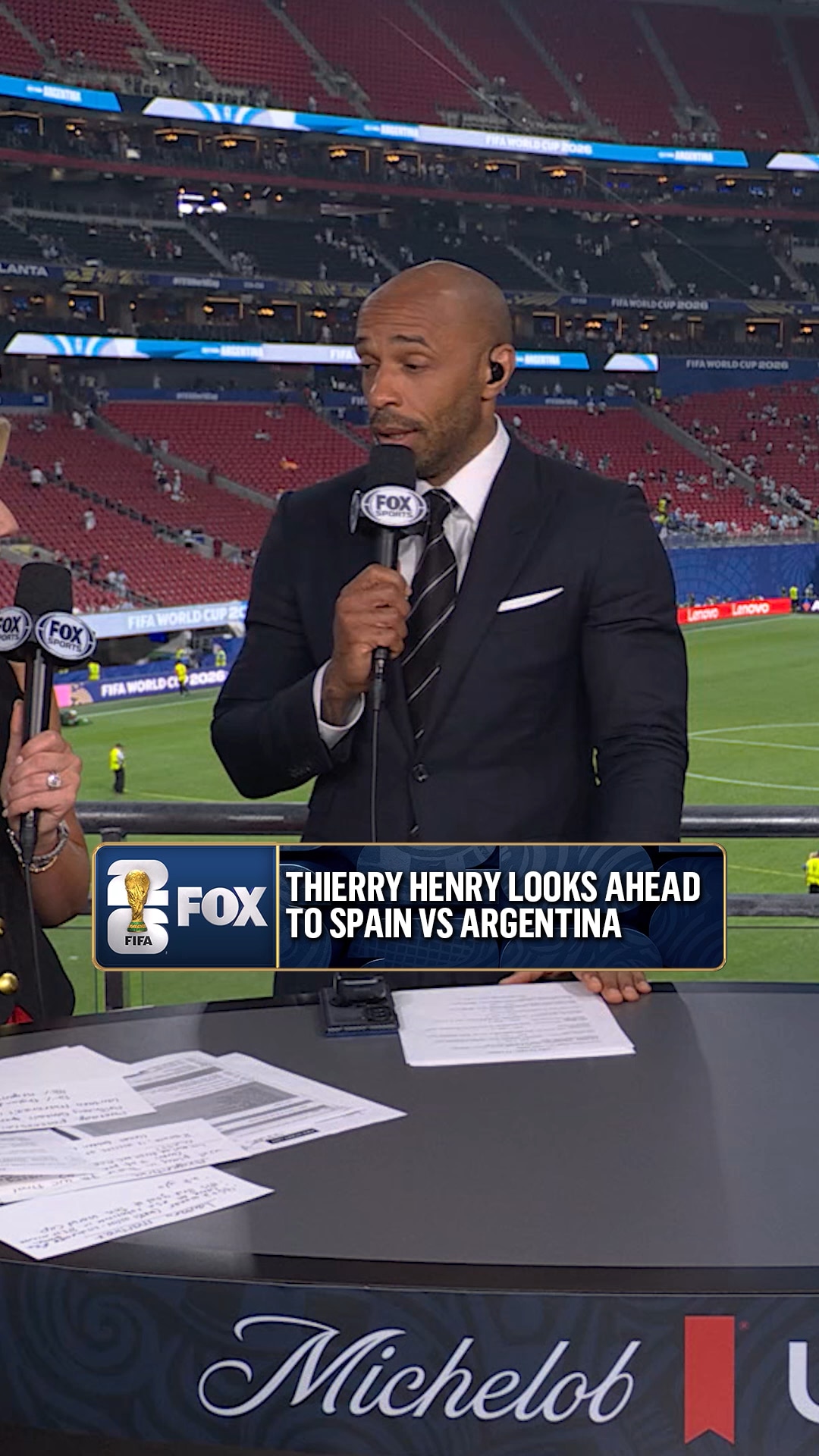 Thierry Henry is excited to see the star matchup when Argentina