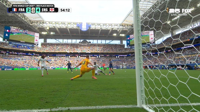 Bradley Barcola Scores to Cut France's Deficit Against England | 2026 FIFA World Cup™