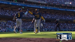William Contreras hits two-run home run extending Brewers lead over Dodgers