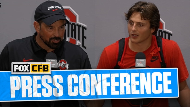 Postgame Press Conference: Ohio State’s Ryan Day, Julian Sayin on Dominant Week 1 Performance