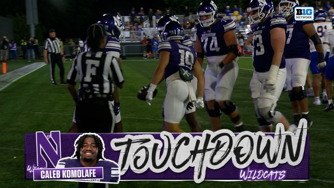 Caleb Komolafe runs for 7-yard TD, extending Northwestern lead over SD State
