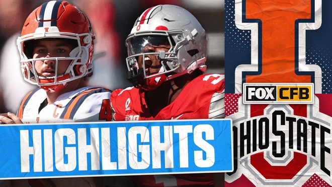 Illinois Fighting Illini vs No. 7 Ohio State Buckeyes Highlights 🏈 FOX College Football