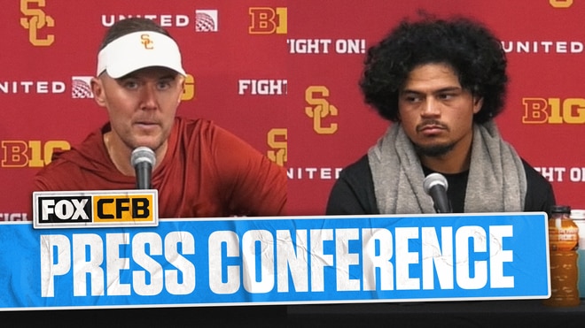 No. 12 USC's Lincoln Riley, Jayden Maiava & more after losing to No. 20 Oregon