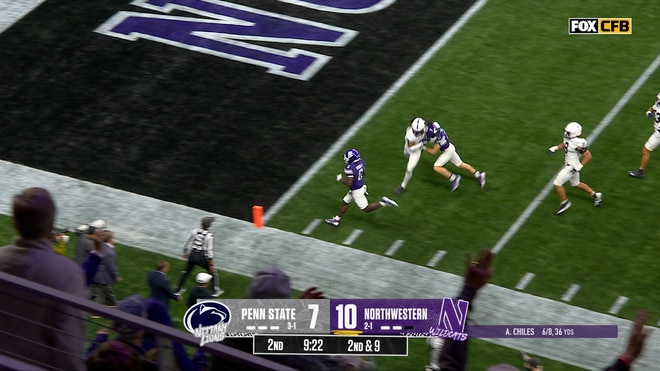 Joseph Himon II breaks loose for 38-yard rushing TD to extend Northwestern's lead over Penn State