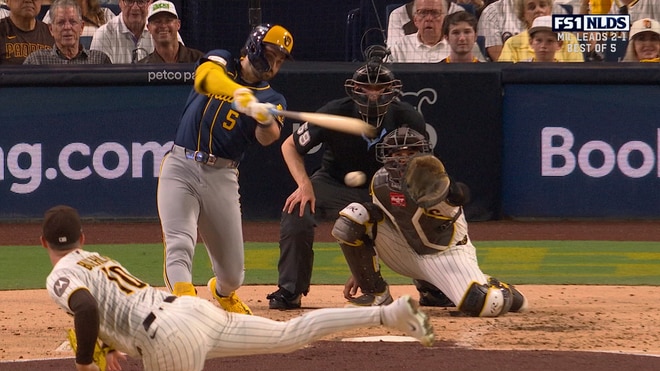 Garrett Mitchell hits single, giving Brewers' lead over Padres