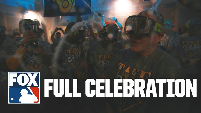 Full Milwaukee Brewers' Celebration After Winning NLDS