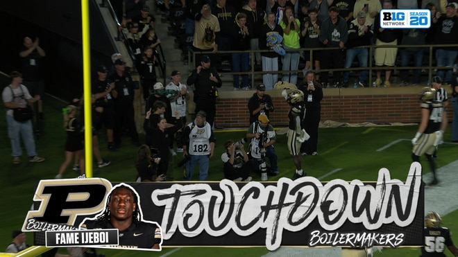 Fame Ijeboi rushes for 3-yard TD, extending Purdue's lead over Minnesota