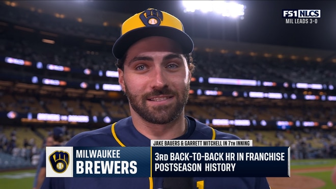 Garrett Mitchell Reacts to Brewers Taking COMMANDING 3-0 Lead Over Dodgers and Back-to-Back Homers