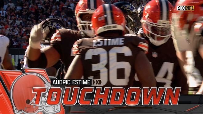 Audric Estime rushes for touchdown, bringing browns even with ravens | NFL Highlights