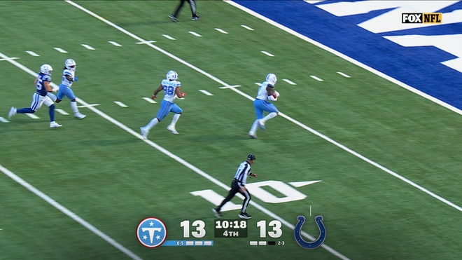 Titans BLOCK Colts' Punt & Return It for a TD to Take 20-13 Lead Over Indianapolis | NFL Highlights