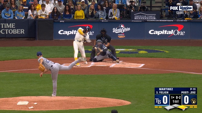 Christian Yelich and William Contreras Drive in Runs to Give Brewers Early Lead vs Rays in World Series Game 1