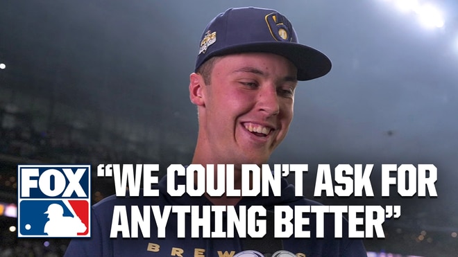 Jacob Misiorowski reacts to first World Series win, WILD ending to Game 1 of Brewers vs Rays