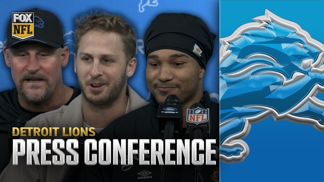 Lions’ Dan Campbell, Jared Goff & Brian Branch reflect on their hard-fought win over the Packers