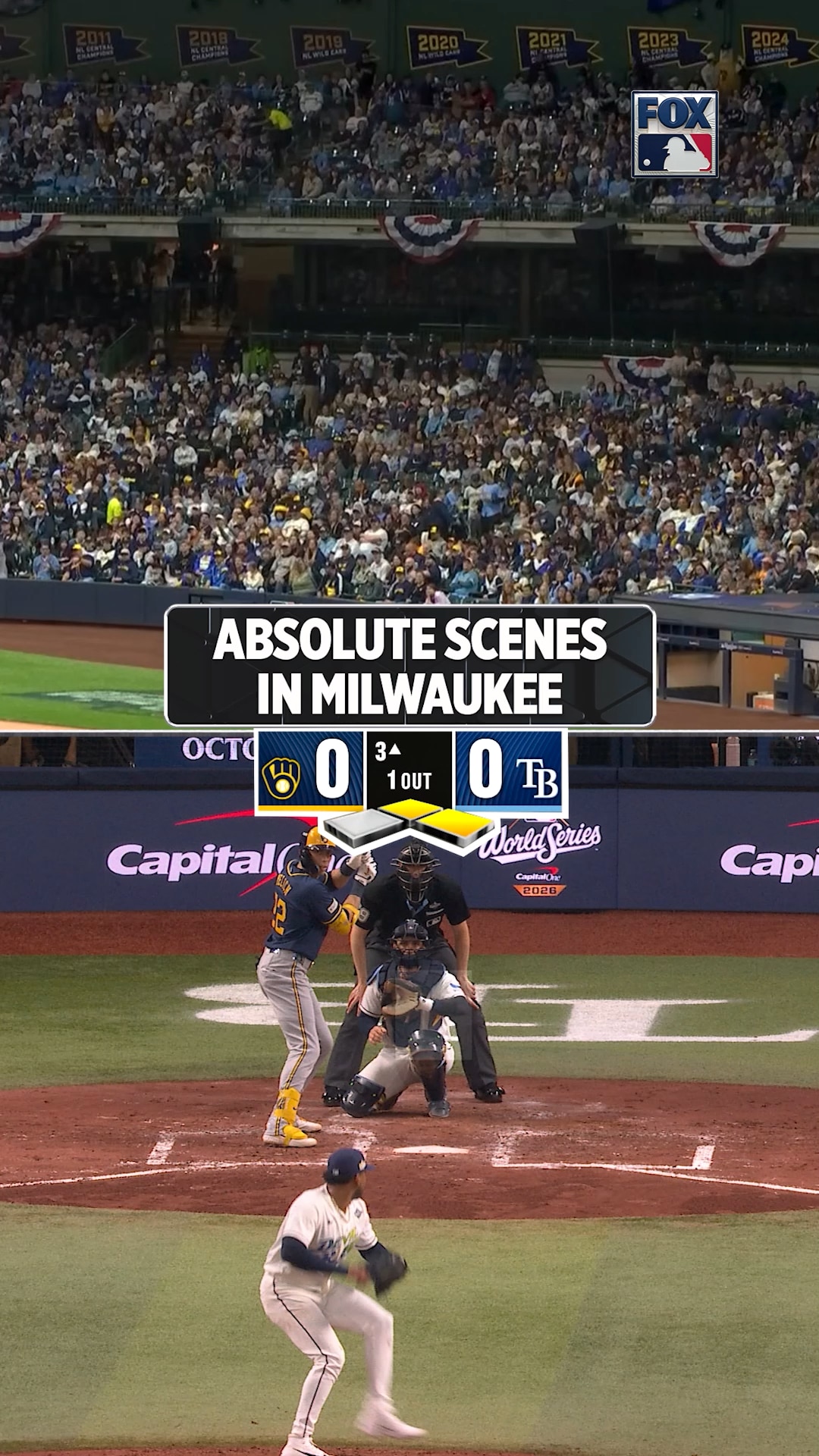 Watch Brewers fans react to taking the lead in Game 3 - FOX Sports ...