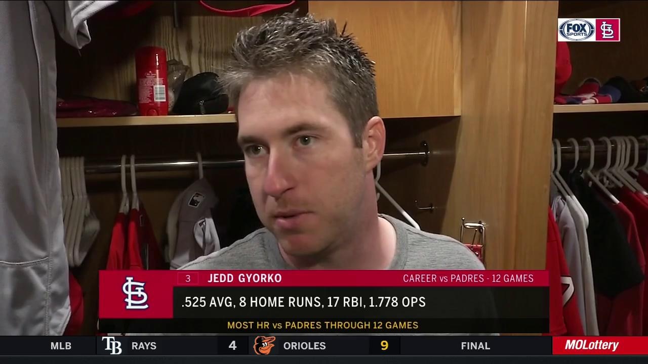 Jedd Gyorko says 'taking advantage of mistakes' has led to success against Padres