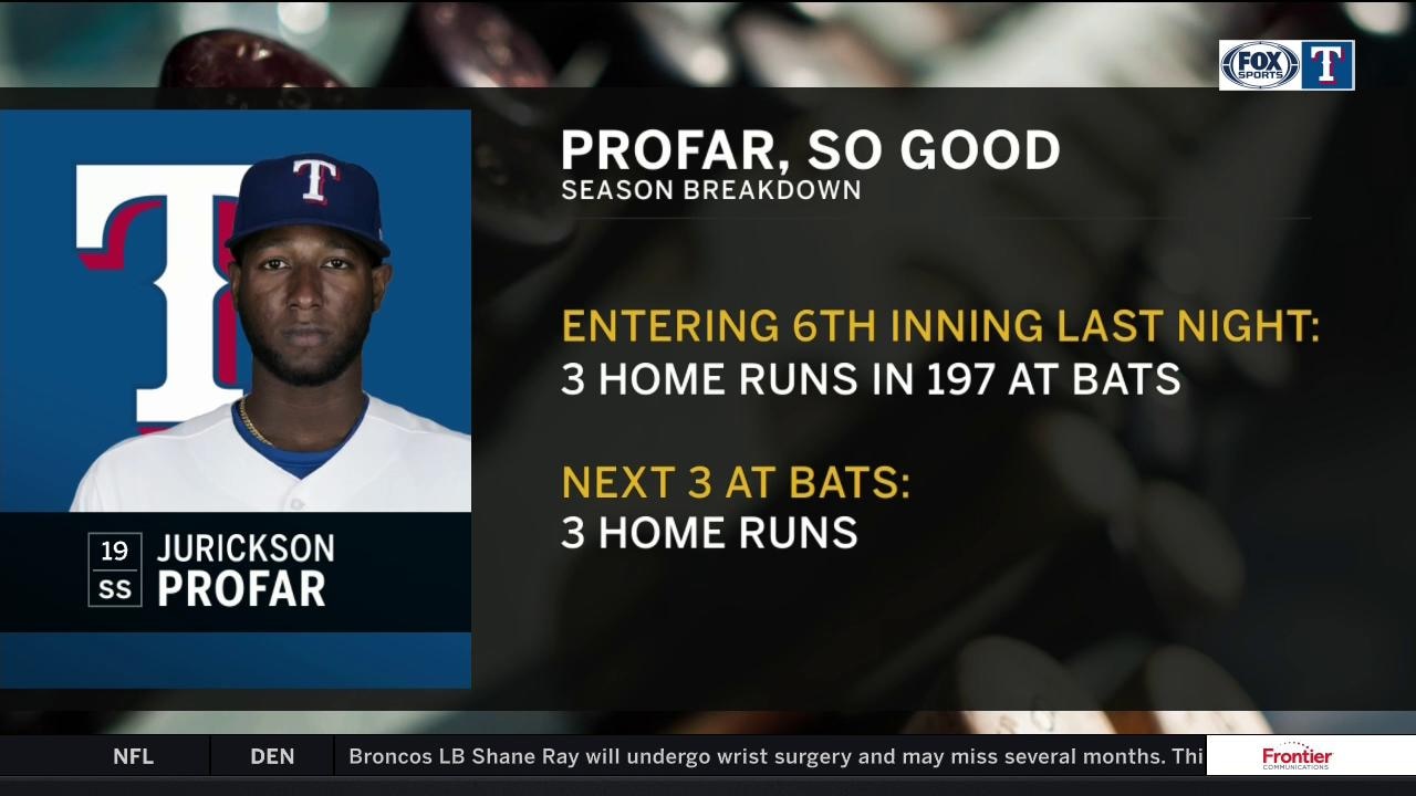Jurickson Profar hits 3 home runs in 3 At Bats | Rangers Live