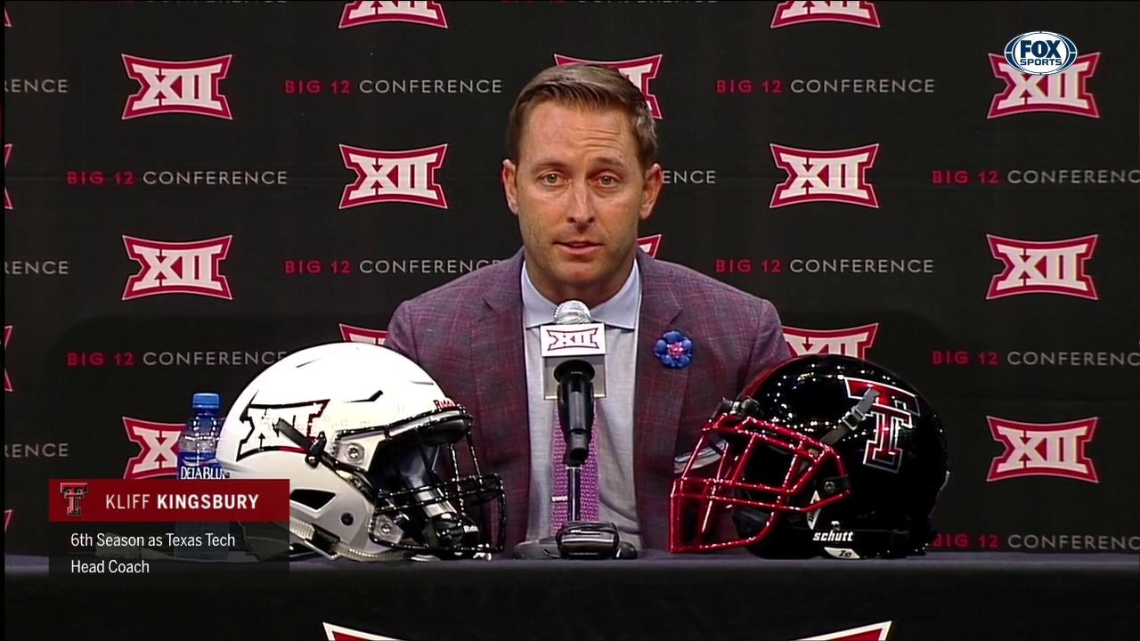 Kliff Kingsbury on expectations in filling WR spots | Big 12 Media Da