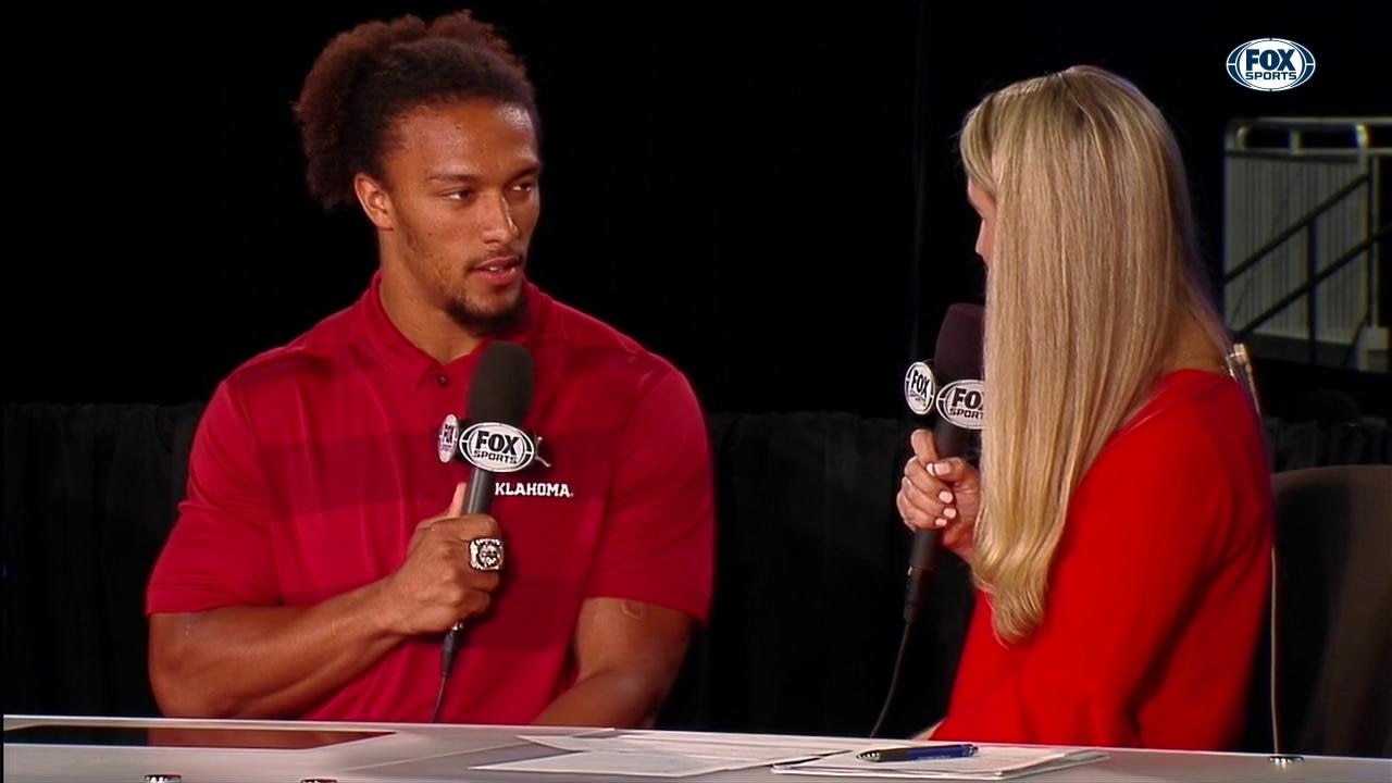 Rodney Anderson Shows Off The Bling and The Ups | Big 12 Media Days