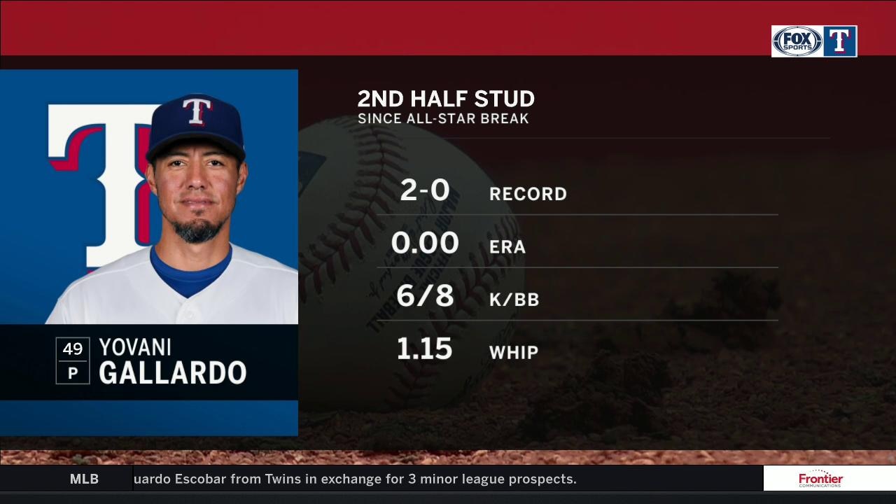 Gallardo off to Hot Start After All-Star Break | Rangers Live