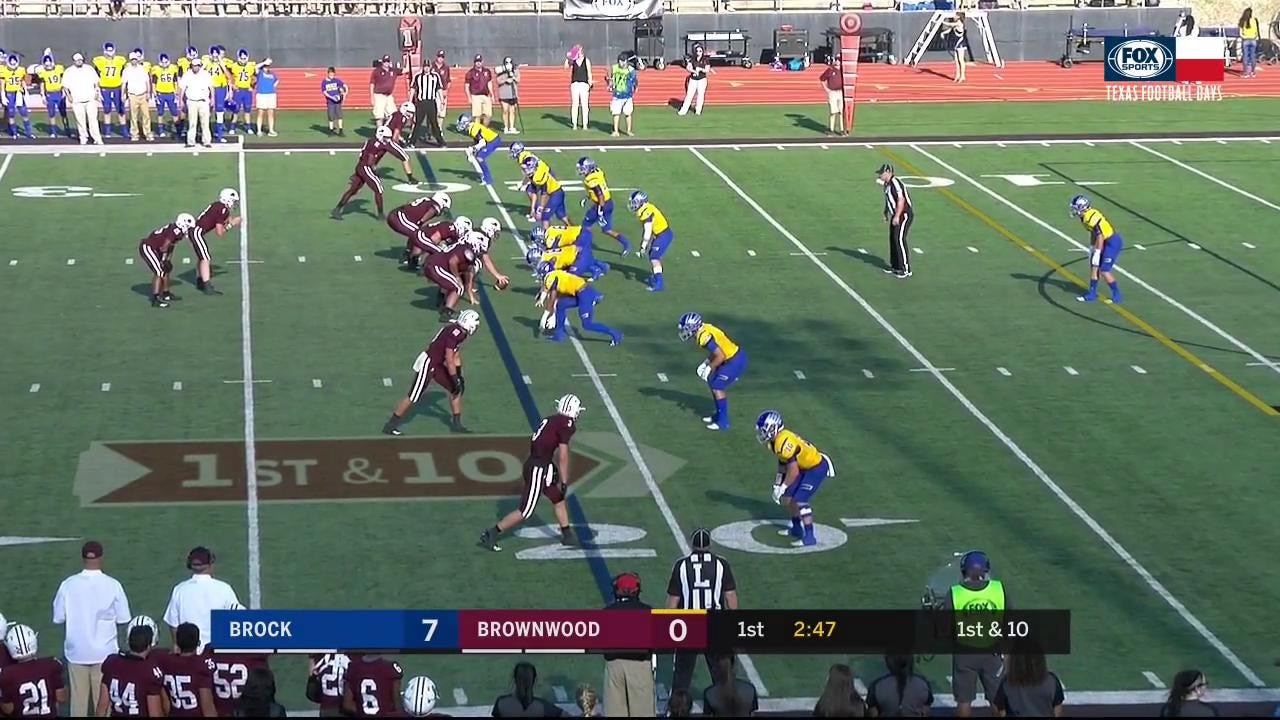 Defense blows up play | Brock at Brownwood |Texas Football Days Presented By Jack In The Box